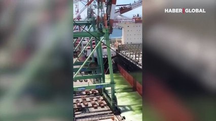 Korkunç liman kazası saniye saniye kamerada