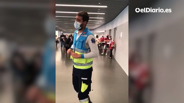 El motivador discurso de un enfermero a los vacunados en el Wanda: Como el Cholo, vacuna a vacuna