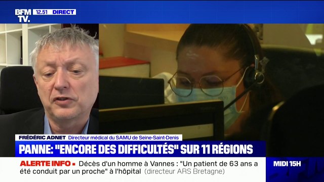 Frédéric Adnet: En 30 ans, c'est la première fois que j'assiste à une panne totale de tous les numéros d'urgence sur le territoire national