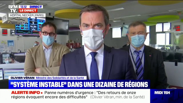Olivier Véran: À Lyon, il y a eu une baisse de 50 à 70% des appels au Samu hier après-midi avant que la situation ne rentre progressivement dans l'ordre