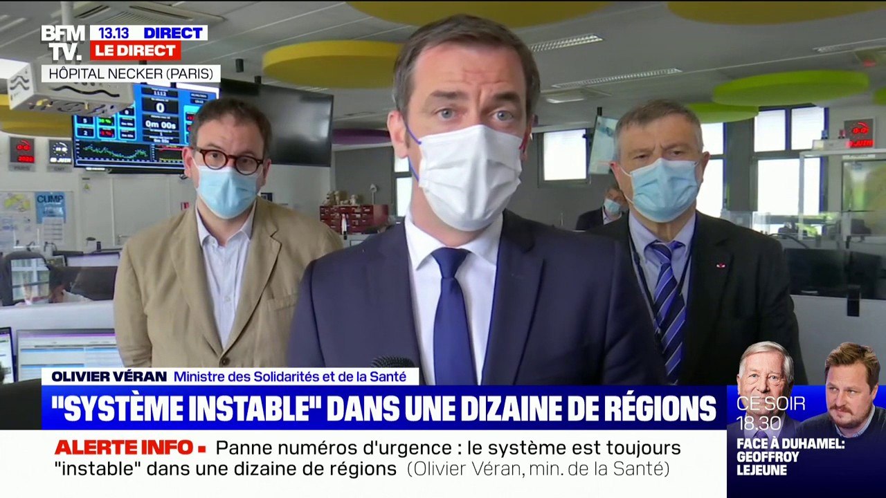 Olivier Véran sur la panne des numéros d'urgence: "Nous évoquons 3 à 4 décès à l'heure à laquelle nous parlons"
