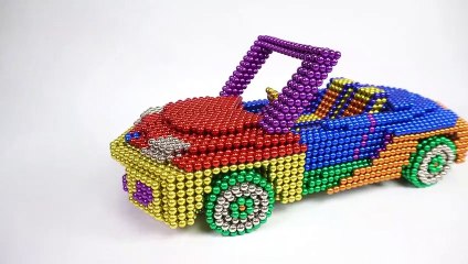 DIY - How to make the colorful car with magnets