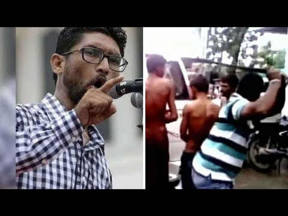 Jignesh Mevani speaking on the importance of Una movement