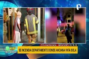 Miraflores: Se incendia departamento donde una anciana vivía sola