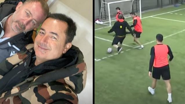 Halı sahada Acun Ilıcalı ile takım arkadaşı olan Sergen Yalçın, resital sunduğu anları paylaştı