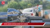 Tepki çeken doğum günü kutlaması