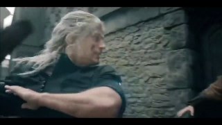 The Witcher Netflix - Fight Scene With Music From The Game