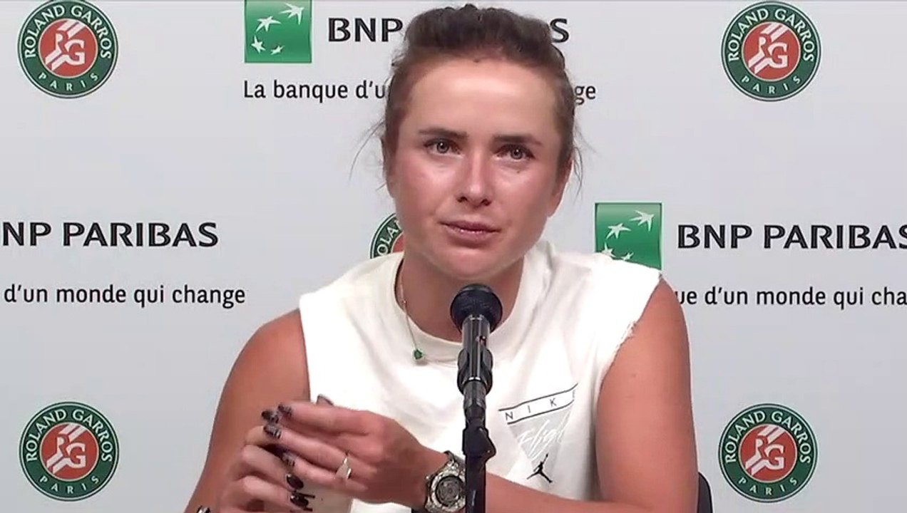 Roland-Garros 2021 - Elina Svitolina, the boss with Gaël Monfils : "That was a joke, because I'm going to get told off after he gets off the court that I said that. It was a joke.