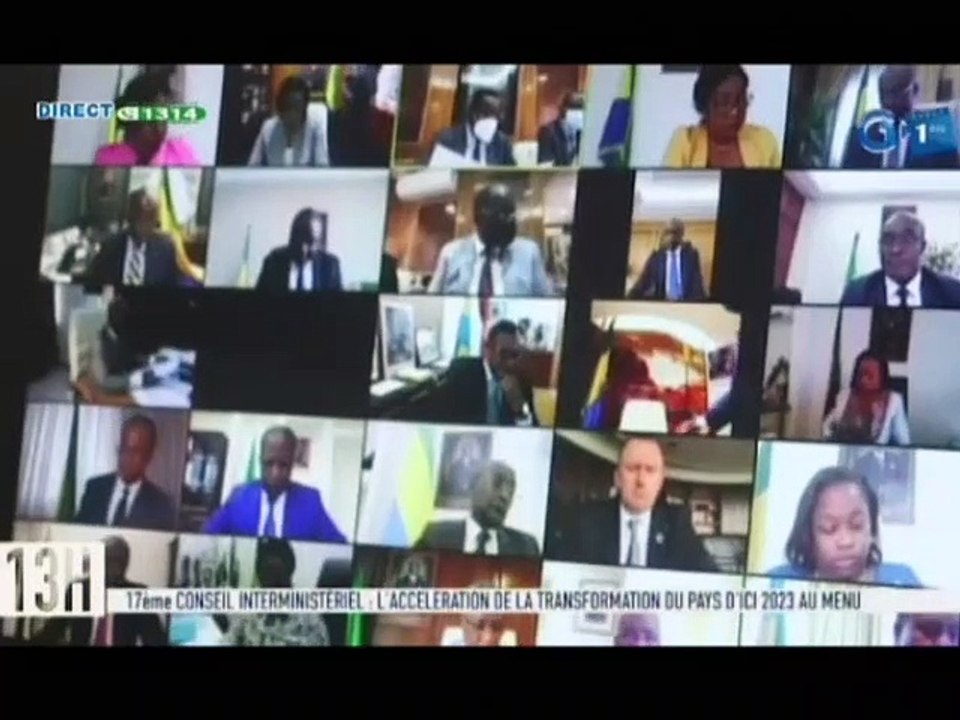 RTG/ 17e conseil interministériel - l’accélération de la transformation du Gabon d’ici 2023