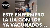 El enfermero del Wanda que la lía con las personas que ya se han vacunado: “Como el ‘Cholo’ Simeone”