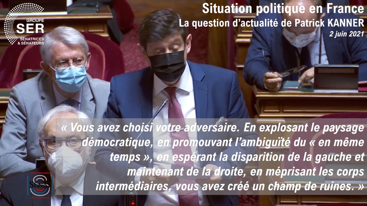 Patrick Kanner : question d'actualité 2 juin 2021