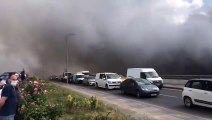 Başkent’te korkutan yangın… Kimyasal madde üreten fabrikada yangın çıktı…