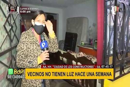 SJL: denuncian corte de luz desde hace una semana y Enel no da explicaciones