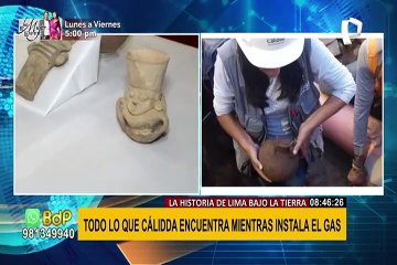 Conozca los restos arqueológicos encontrados durante instalaciones de gas en Lima