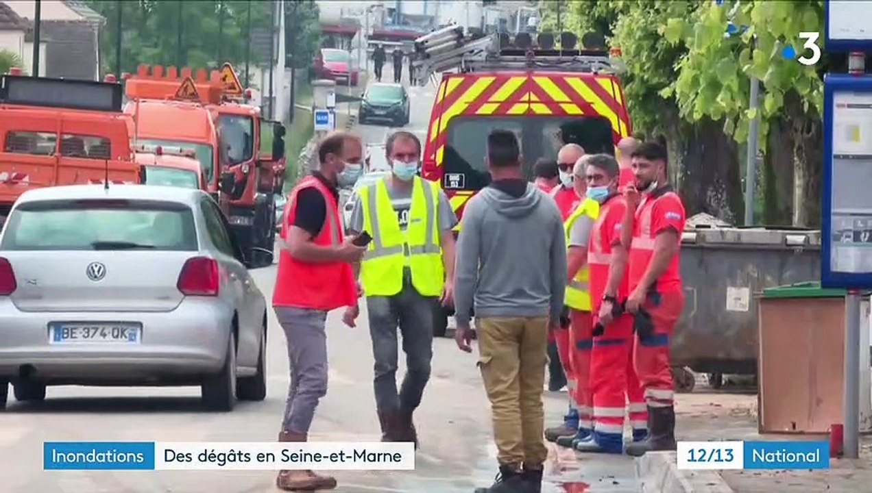 Seine-et-Marne : les intempéries ont provoqué des inondations dans la ville de Thieux
