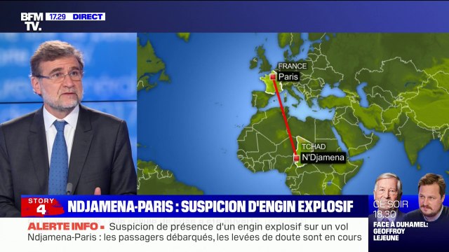 Un avion d'Air France Ndjamena-Paris a été isolé à Roissy, la présence d'un engin explosif à bord suspectée