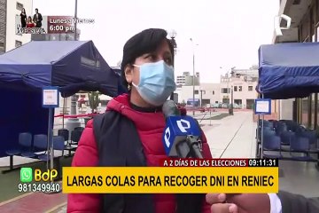 Se registran largas colas para recoger DNI a dos días de las elecciones
