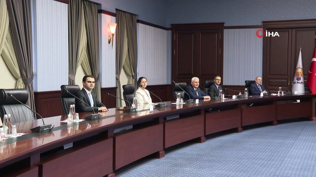 Cumhurbaşkanı Erdoğan, Yeni Azerbaycan Partisi Genel Başkanvekili Tahir Budaqov ve beraberindeki heyeti kabul etti