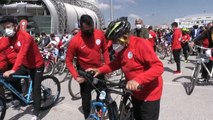 KAYSERİ - Bisikletseverler Dünya Bisiklet Günü'nde pedal çevirdi