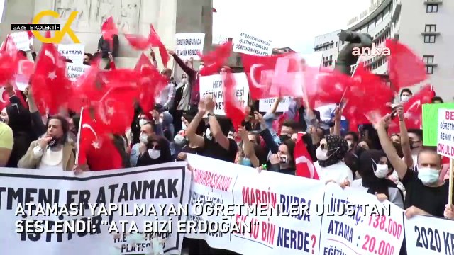 ATAMASI YAPILMAYAN ÖĞRETMENLER ULUS'TAN SESLENDİ: ATA BİZİ ERDOĞAN