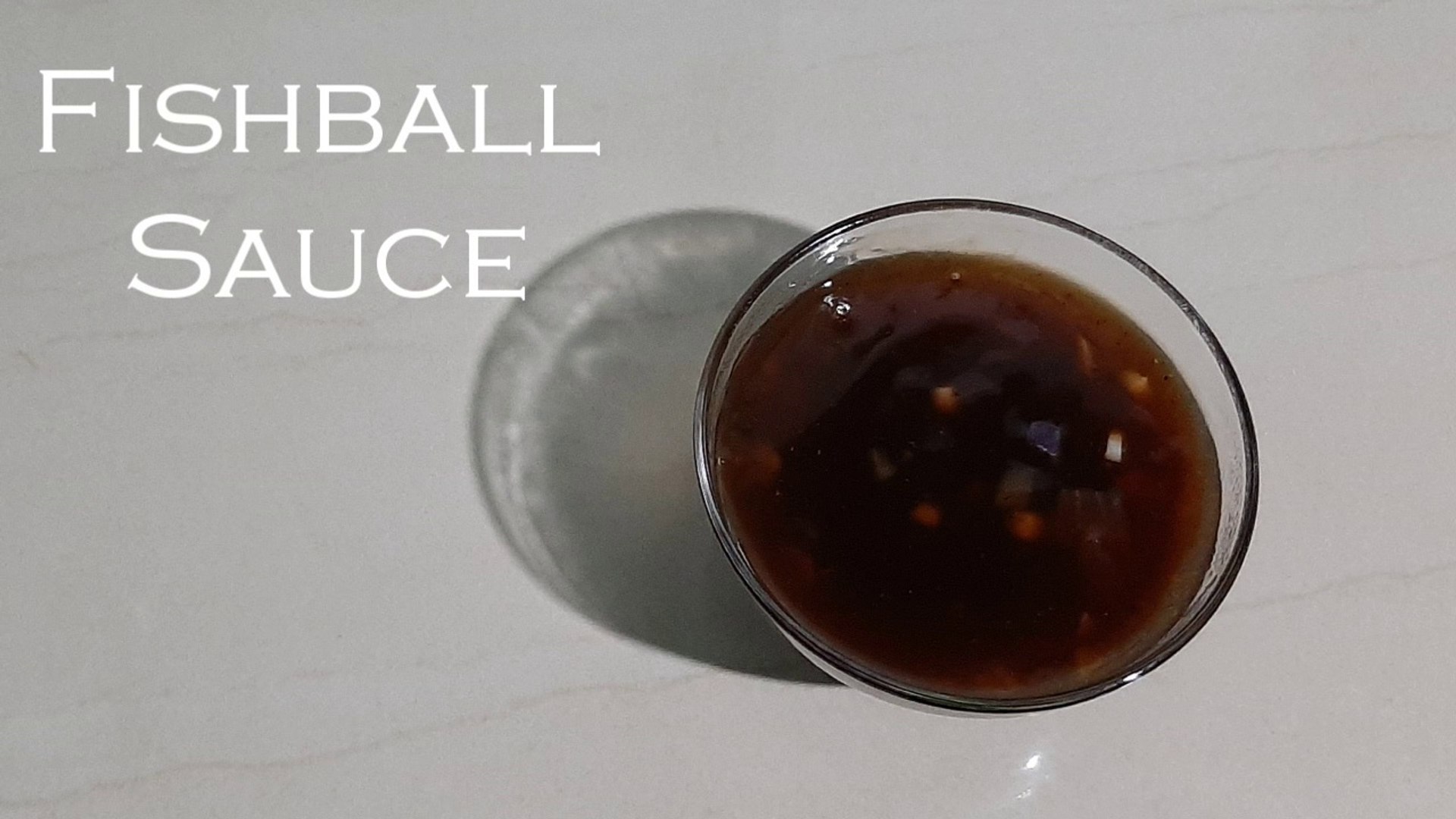 How to Make Manong Style Fishball Sauce