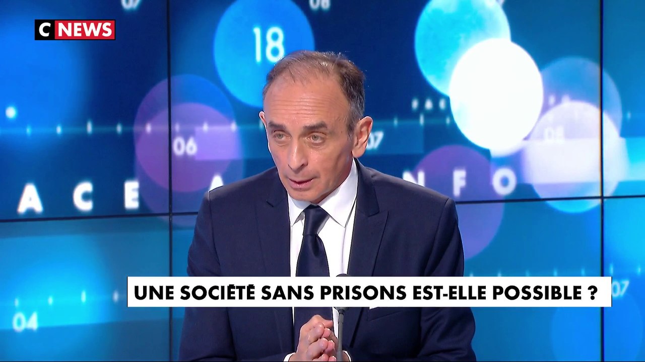 Eric Zemmour sur le système carcéral : « La prison est éducative, c'est la faiblesse de la sanction qui est criminogène, ce n'est pas la prison »