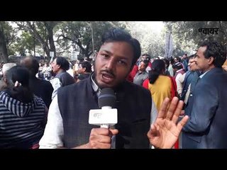 दिल्ली के विभिन्न विश्वविद्यालयों के शिक्षकों और छात्रों का प्रदर्शन.