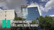 Aparatoso incendio en el Hotel Nuevo Madrid