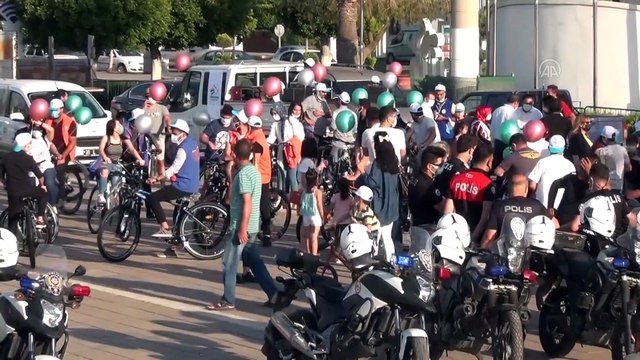 HATAY - '3 Haziran Dünya Bisiklet Günü' etkinlikleri kapsamında bisiklet turu düzenlendi