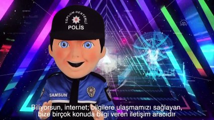 SAMSUN - Emniyetten çocuklar için 'Kanka Polis Bilgilendiriyor' klibi
