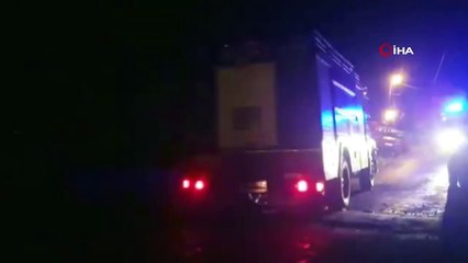 Sivas’ta bir ev alev alev yandı, o anlar kameraya yansıdı