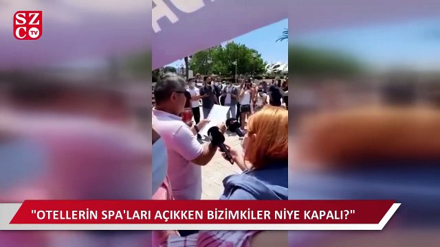 Hamamcılar peştamal ve sabunlarıyla meydana çıkıp isyan etti!