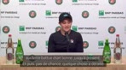 Roland-Garros - Barty : "Un vrai crève-coeur"