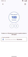 Google Fit: caminata con ritmo