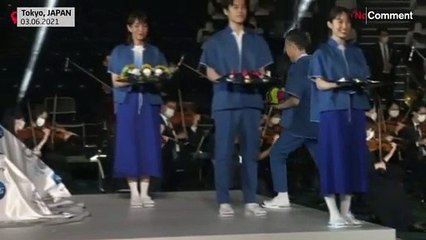 Feierliche Präsentation der Medaillen für Olympischen Spiele in Tokio