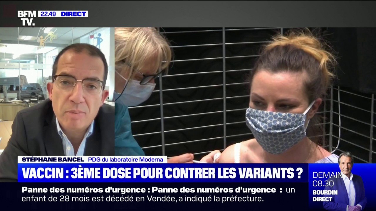 Stéphane Bancel (Moderna) pense que "le virus va continuer à évoluer très rapidement jusqu'à la seconde moitié 2022"