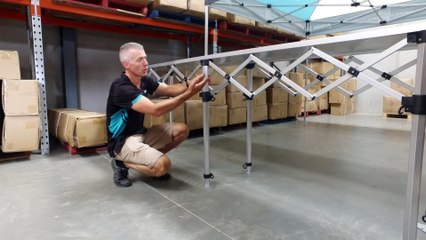 Introduction of the Altegra 2.8m Aluminium Table - Our extremely strong foldable table.