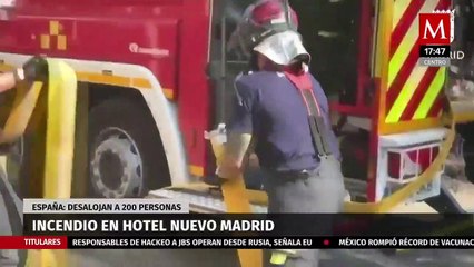 Incendio en Hotel Nuevo Madrid genera masiva evacuación de personas en España