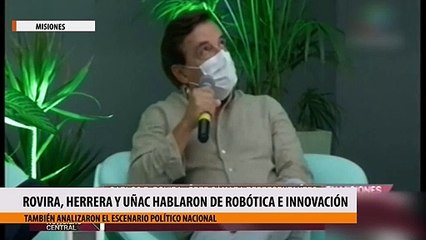 Rovira, Herrera y Uñac hablaron de robótica e innovación