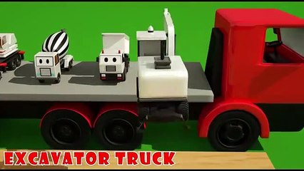 Construction Trucks Shape for Kids - Water Tank Trucks for Chidlren