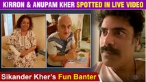 Kirron Kher Looks Weak And Unrecognizable In Live Chat Video With Anupam Kher And Son