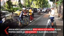 Komunitas Sepeda di Surabaya Kampanye Tertib di Jalan