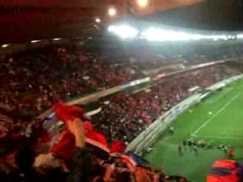 PSG - Auxerre : Joie sur le but de Yepes