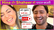 Hina Khan & Shaheer Sheikh Funny Live Interaction l Talks About Their New Song