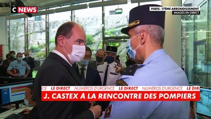 Jean Castex à la rencontre des pompiers