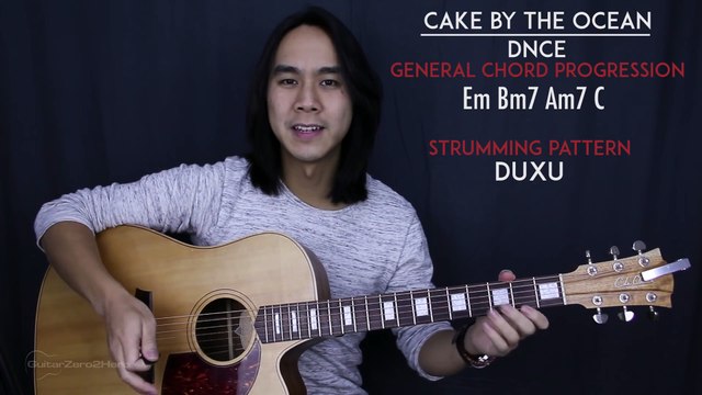 Cake By The Ocean - DNCE Guitar Tutorial Lesson Chords + Acoustic Cover
