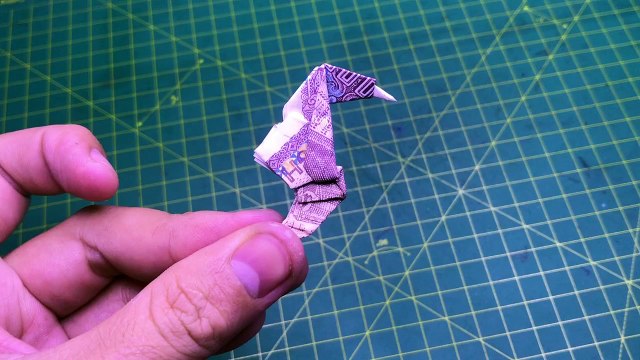 Demo origami money seahorse Démo origami argent hippocampes
