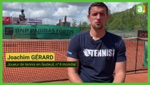 Joachim Gérard avant Roland Garros