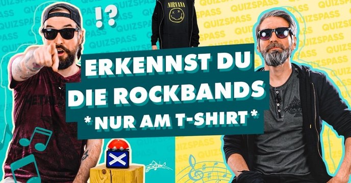 Kannst du diese 8 Rockbands nur am Shirt erkennen?