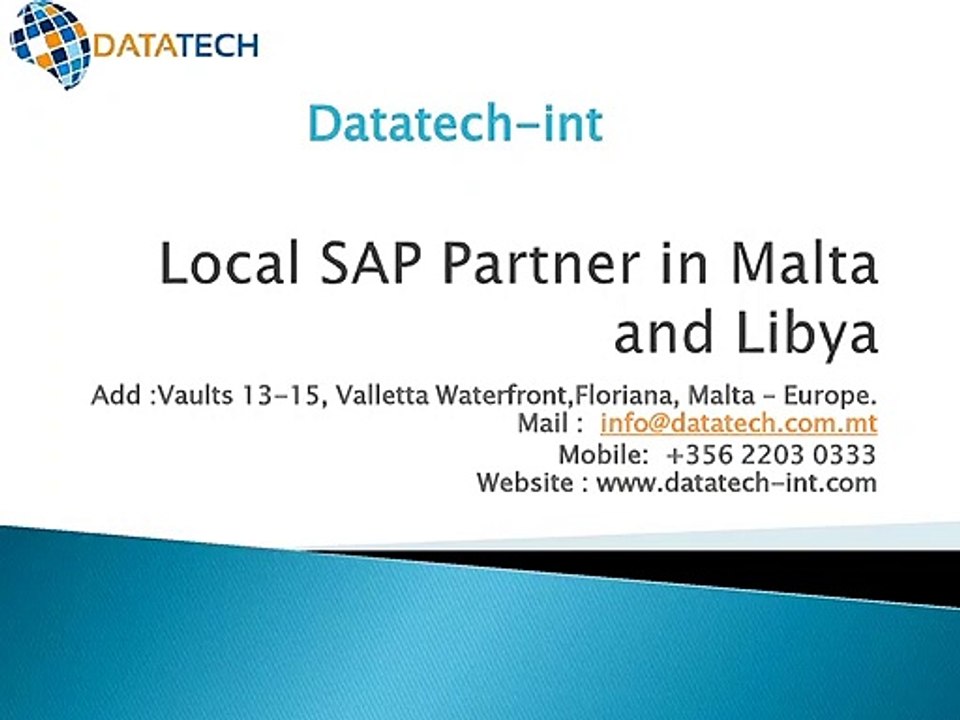 Local SAP Partner in Malta and Libya